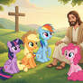 Jesus Christ and the mane 6 and mane 7