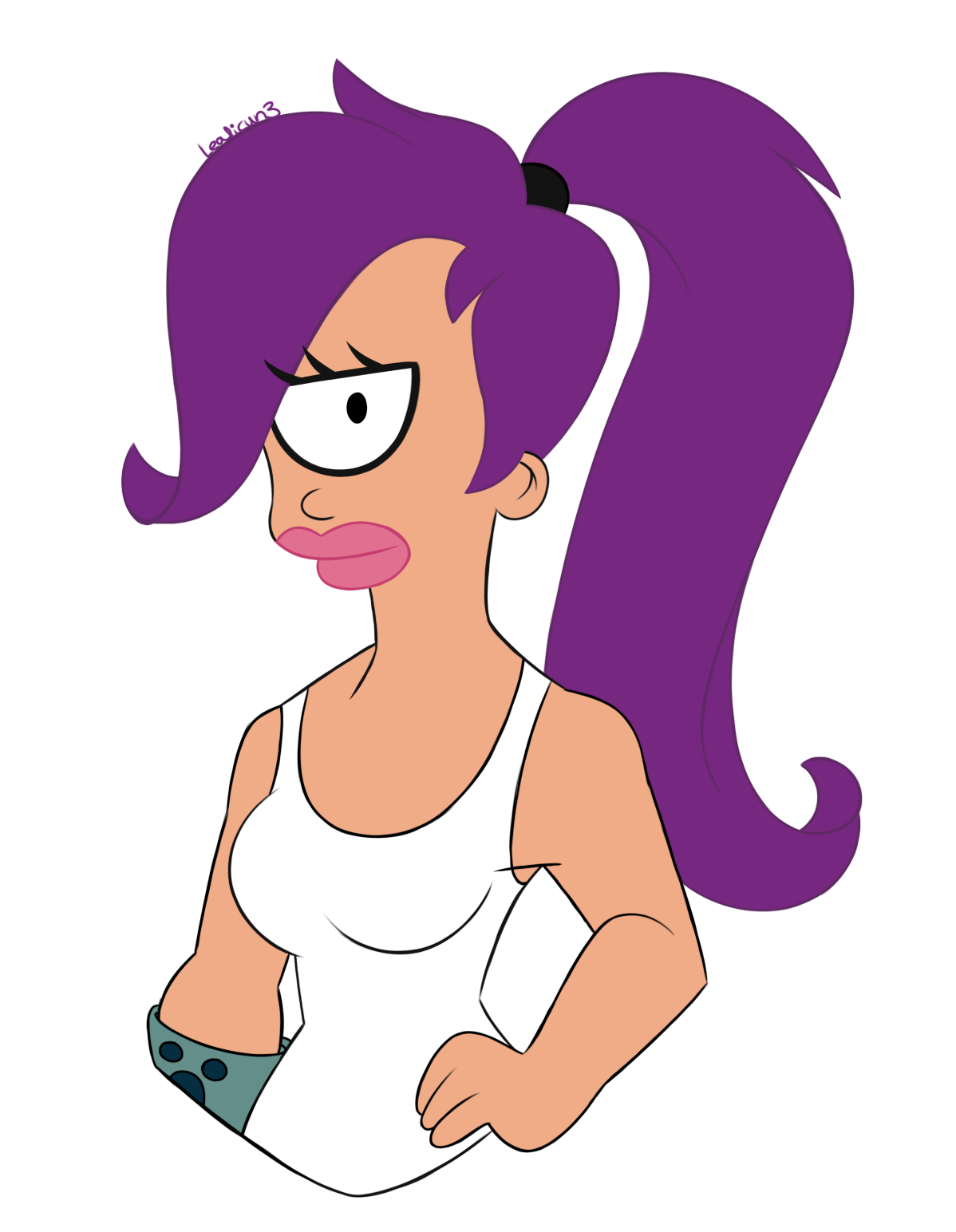 FANART Leela By Leaficun3 On DeviantArt fanart-leela-by-leaficun3-on-deviantart