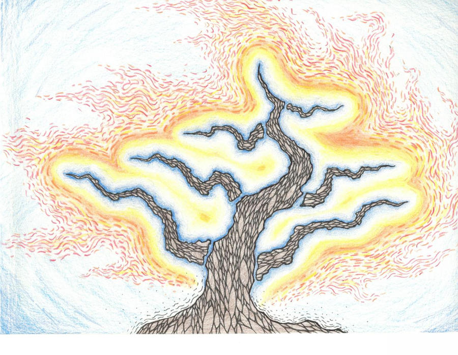 Burning'n Tree by KStrickArt on DeviantArt