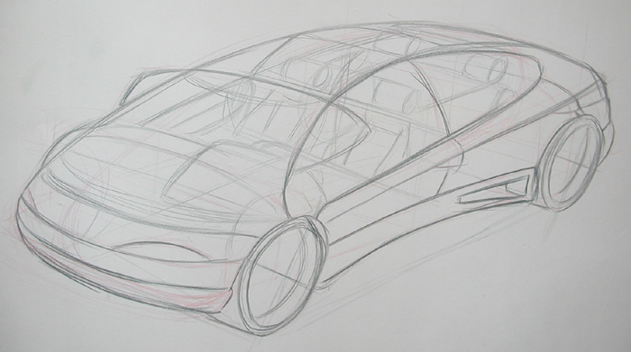 Car Design Presentation Sketch