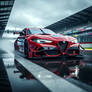 Red Alfa Romeo Giulia Quadrifoglio Racing Edition