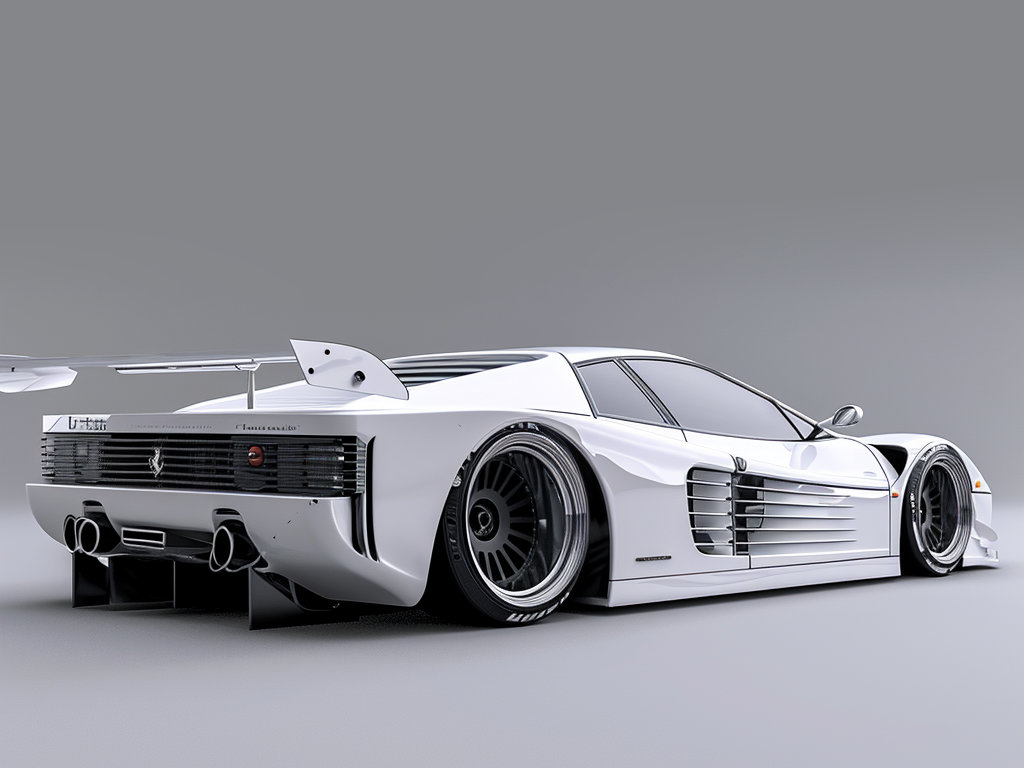 Testarossa Deviantart White Ferrari Testarossa Competizzione Rear by Popgrafix on DeviantArt