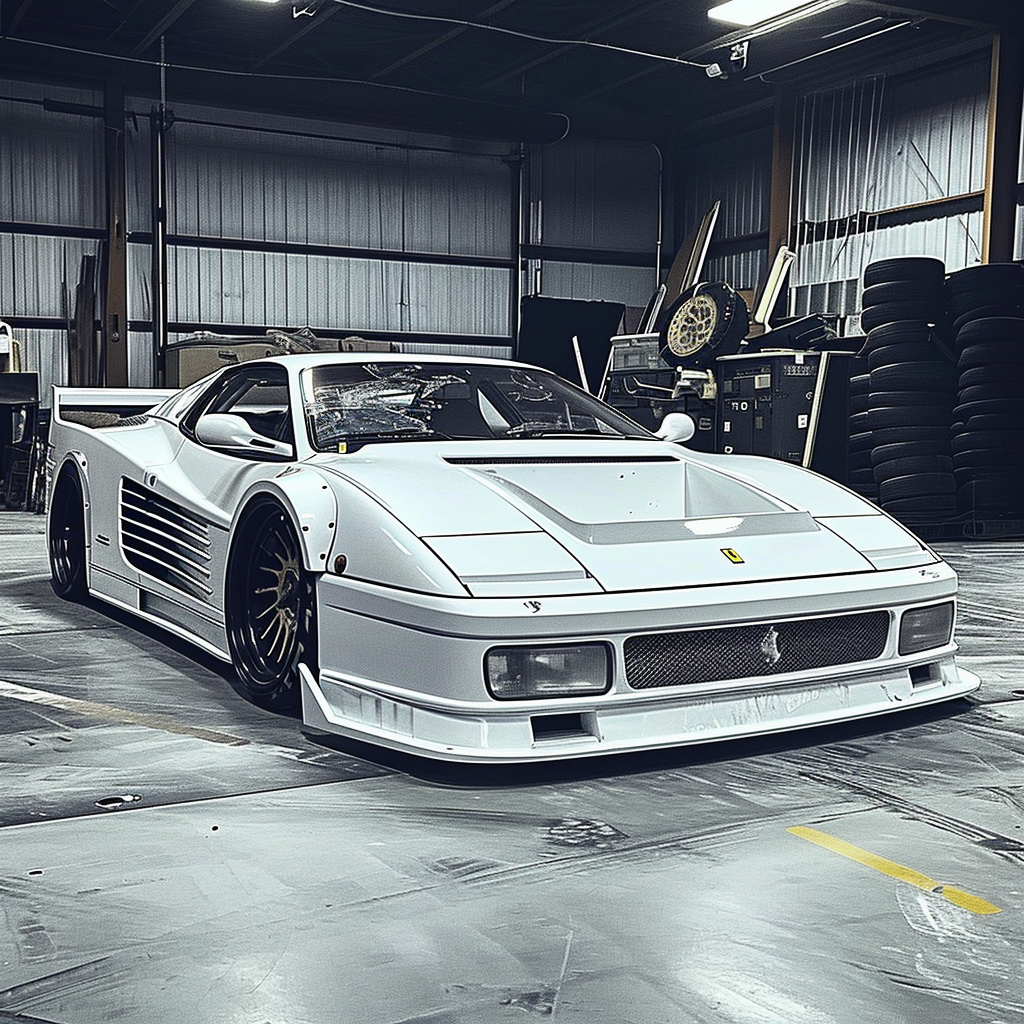 Testarossa Deviantart White Ferrari Testarossa Competizzione Front by Popgrafix on DeviantArt