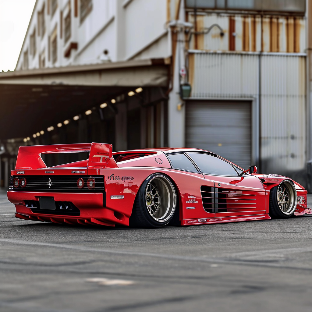 Testarossa Deviantart Red Ferrari Testarossa Competizzione Rear by Popgrafix on DeviantArt