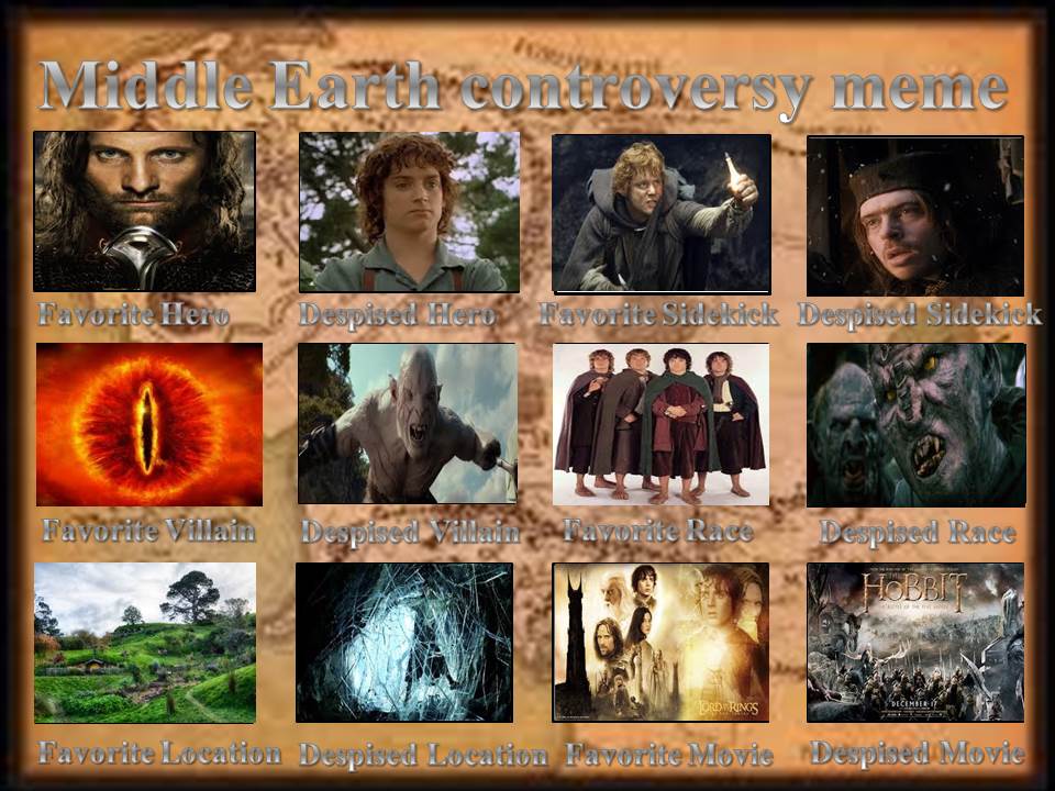 Middle Earth controversy meme