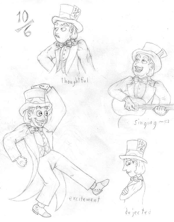 AiW - Hatter Sketches