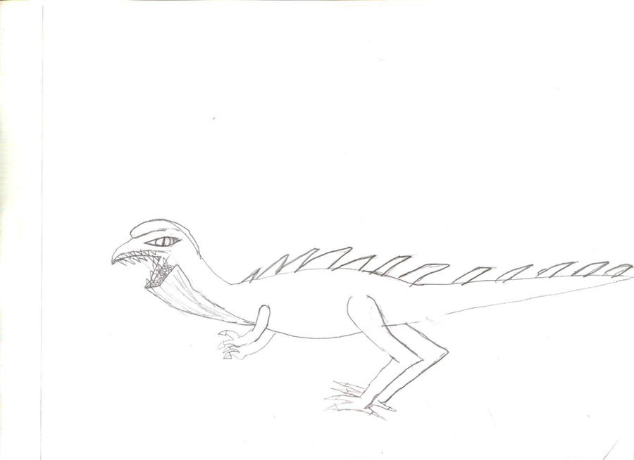 Demon Raptor Drawing Raptor by CoolTreeko on DeviantArt