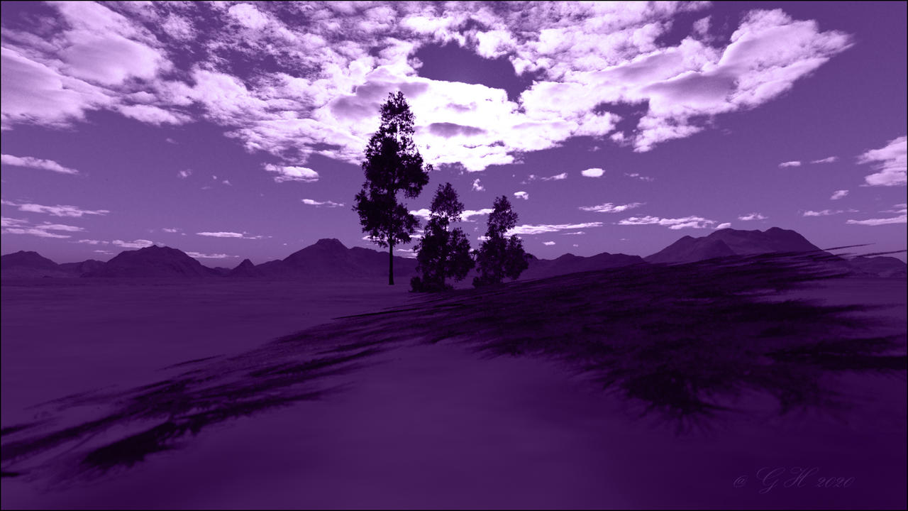 Purple landscape by GLO-HE on DeviantArt