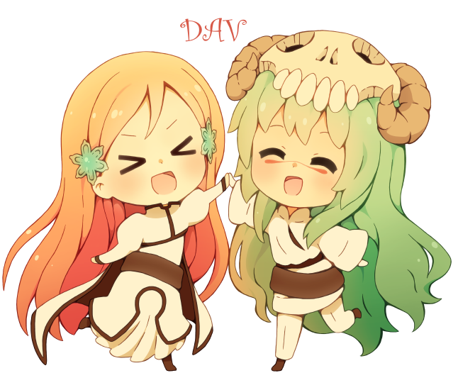 Chibi Orihime and Chibi Neliel