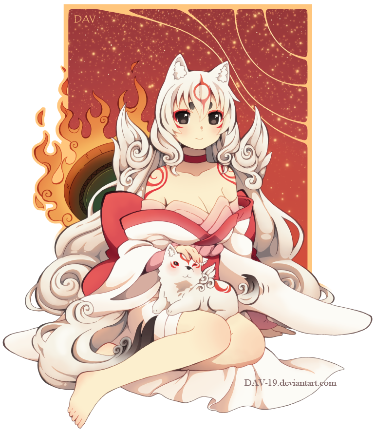 Amaterasu and Chibiterasu