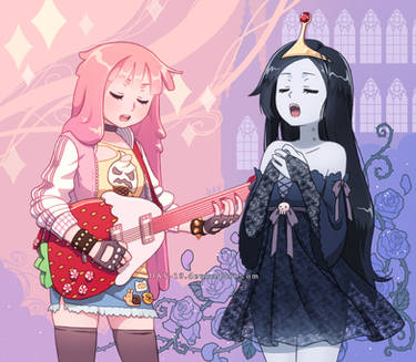 Queen Bubblegum and Vampire Princess