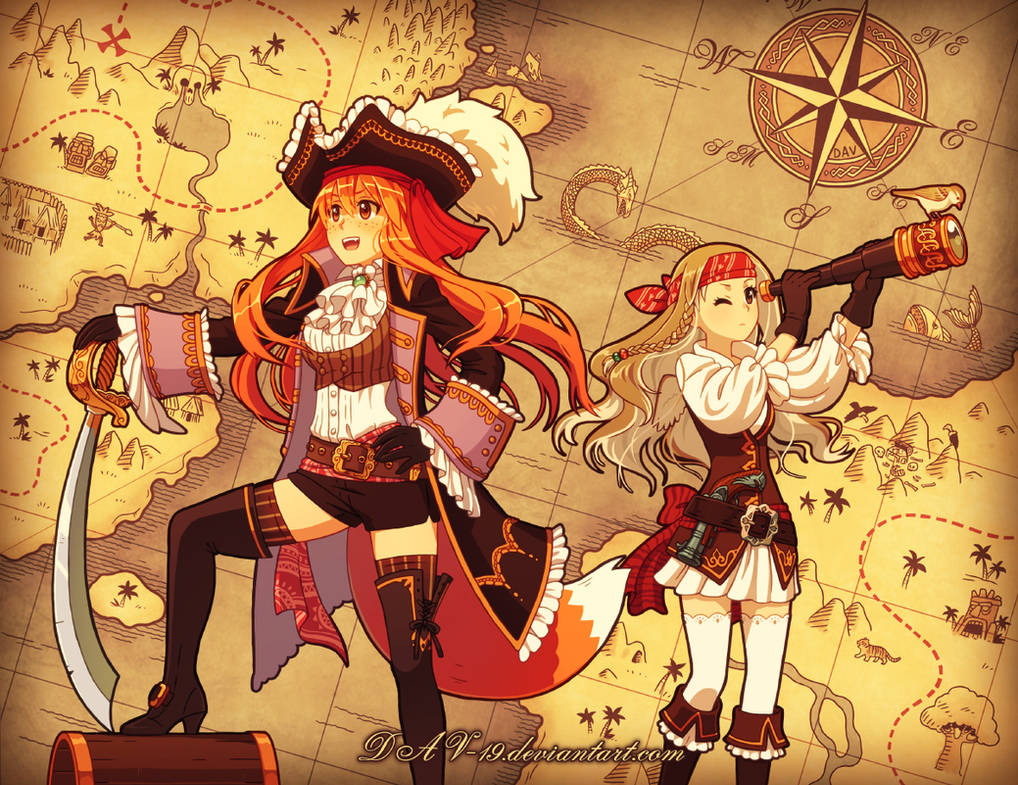 Баккара пираты. Девушка пират.
