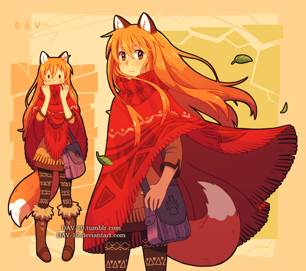 Fox and poncho