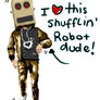 shuffling robot dude