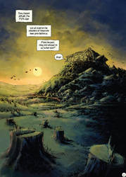 'FIONN' Graphic Novel, Page 1 Lettered