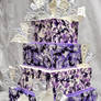 Purpe Chaos Wedding Cake