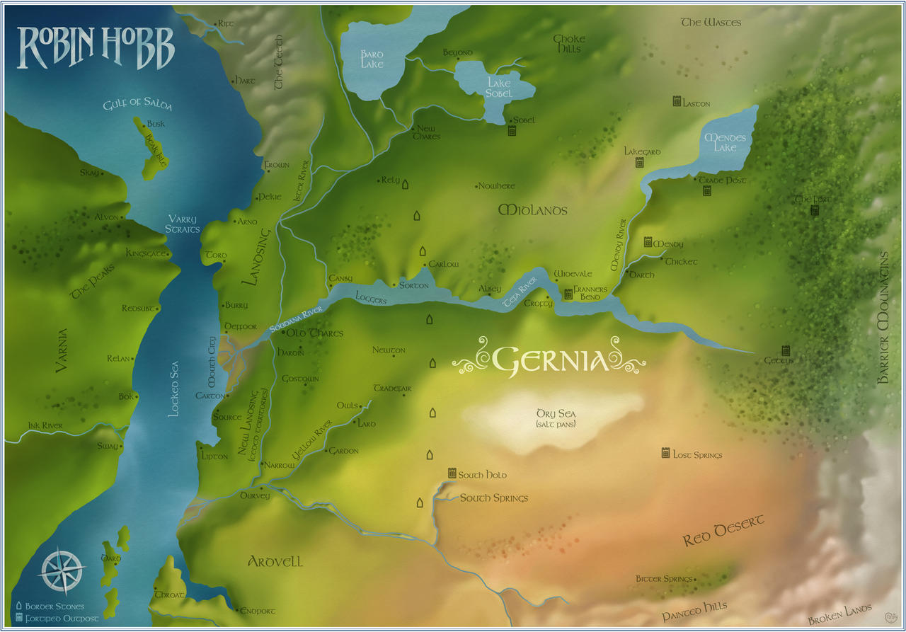 Robin Hobb Map: Gernia by Crooty