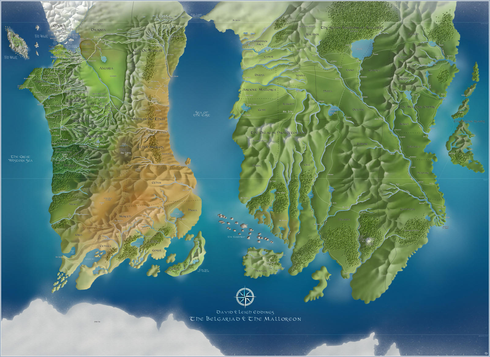 Belgariad and Malloreon Map