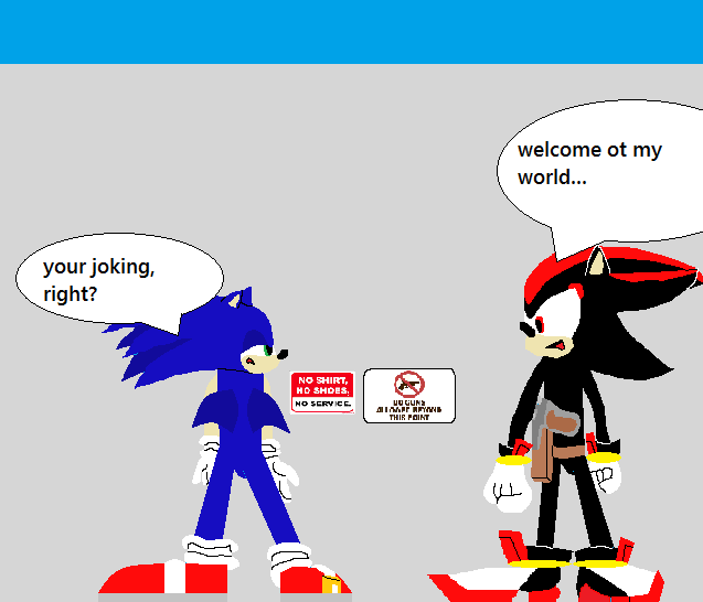 Sonic and Shadow meme by Lauraio on DeviantArt