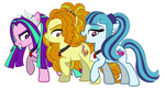 The Dazzlings- Pony Forms by DragonMaster137