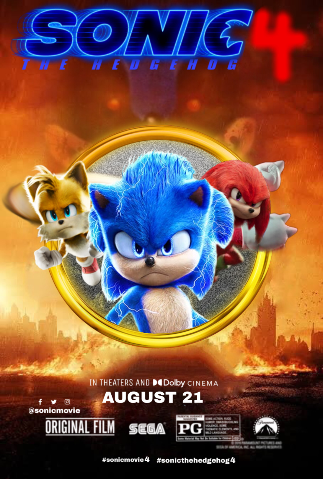 Sonic The Hedgehog Movie 4 fanmade poster by Nikisawesom on DeviantArt