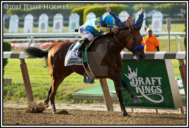 American Pharoah Wins the Belmont Stakes by Jessie-kad