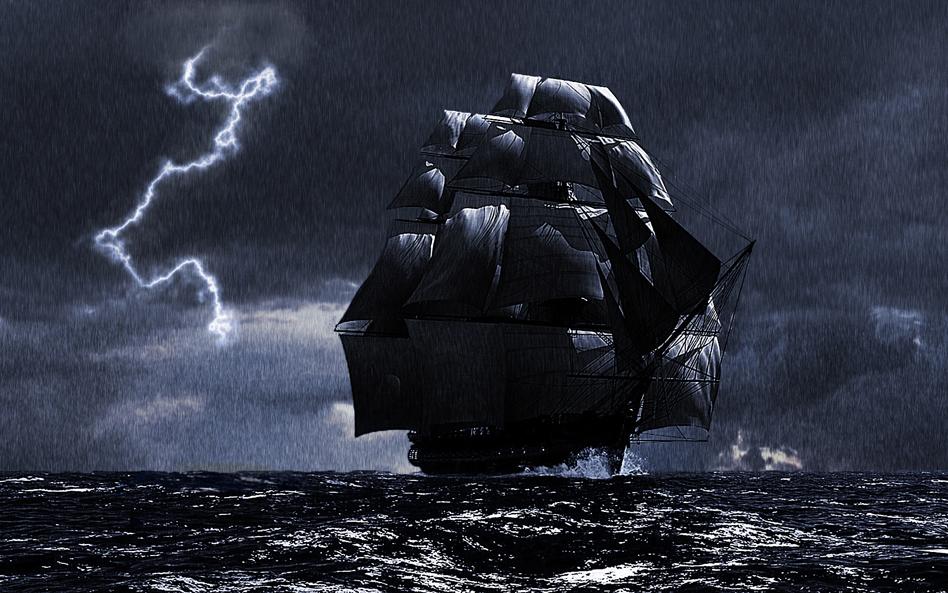 a Ship In a Storm