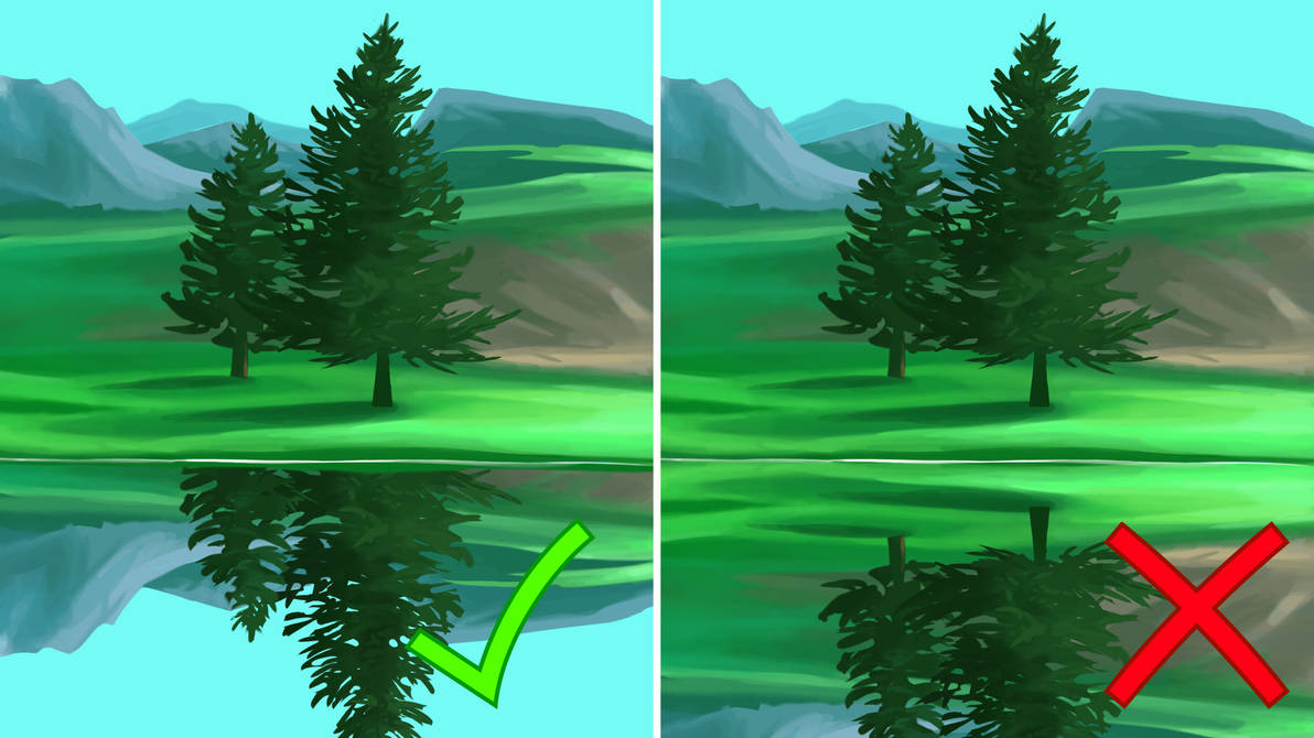 Reflect Draw How to draw mirror reflections on water by EmilysArtStudio on DeviantArt