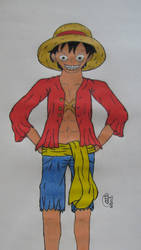 Straw Hat Luffy by aliendroid