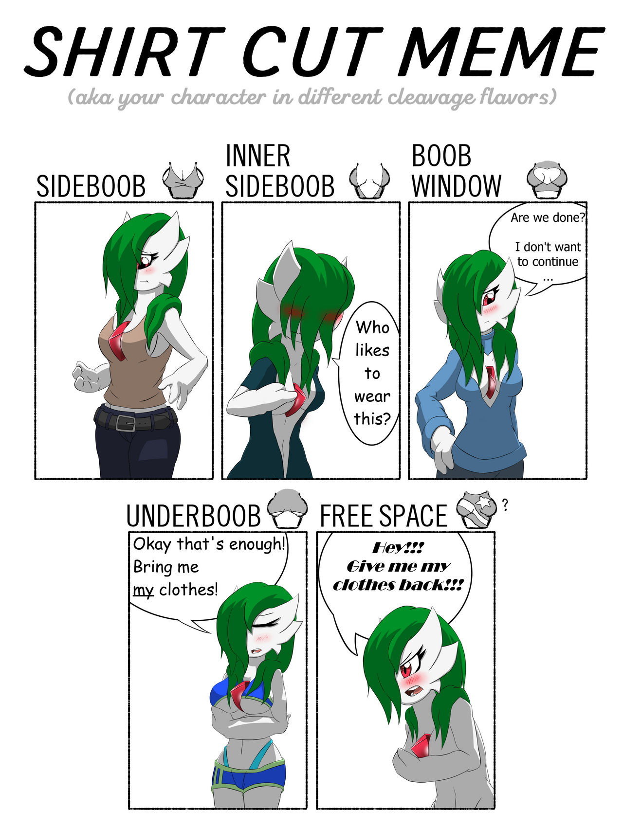 Shirt Cut Meme by GhostTH9 on DeviantArt