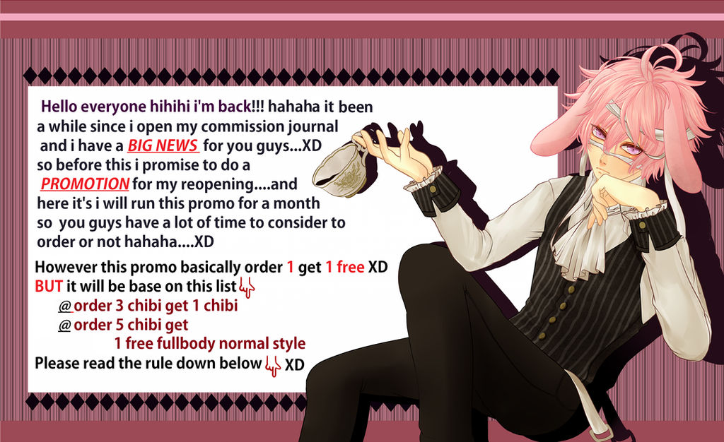 Deviantart Promotion BIG PROMO COMMISSION by reiphantomhive1 on DeviantArt