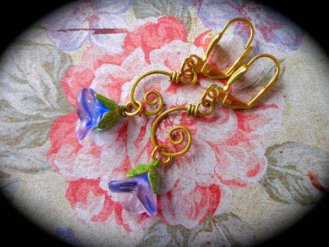 Dew Drops ~ earrings by qisma @ Etsy