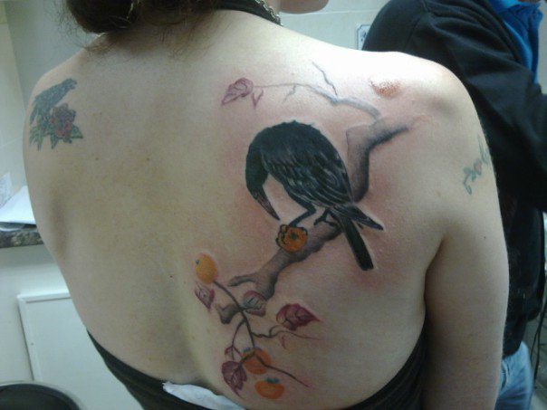 Japanese crow tattoo 1