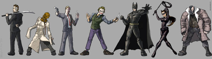 Batman and Villains - from the Nolanverse
