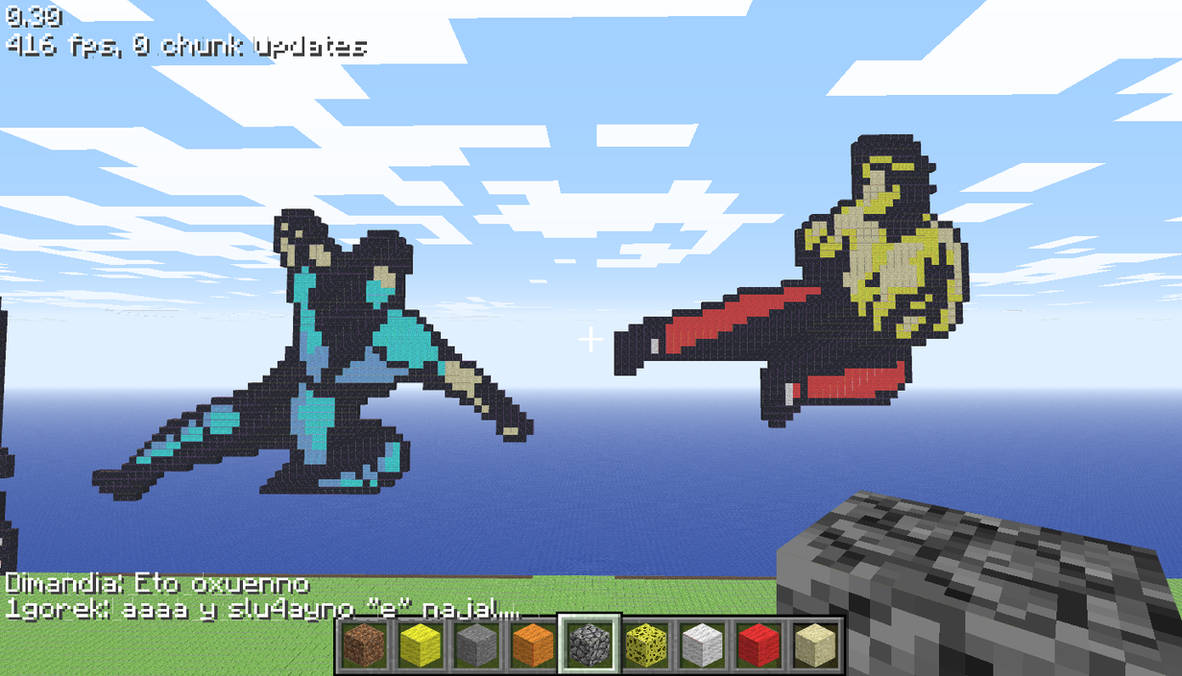 SubZero and Liu Kang Minecraft by Dimandia on DeviantArt