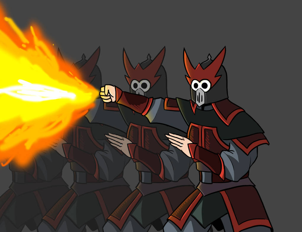 Fire Nation soldiers by tjennios on DeviantArt