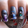 Mortal Kombat nails (the ladies-closer look)