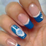 Blue (formal) manicure