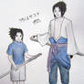 Sasuke meets kid Sasuke x3