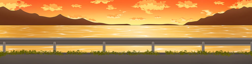 Bnha background Sunset