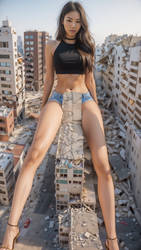 Oops, Building crushed under giantess