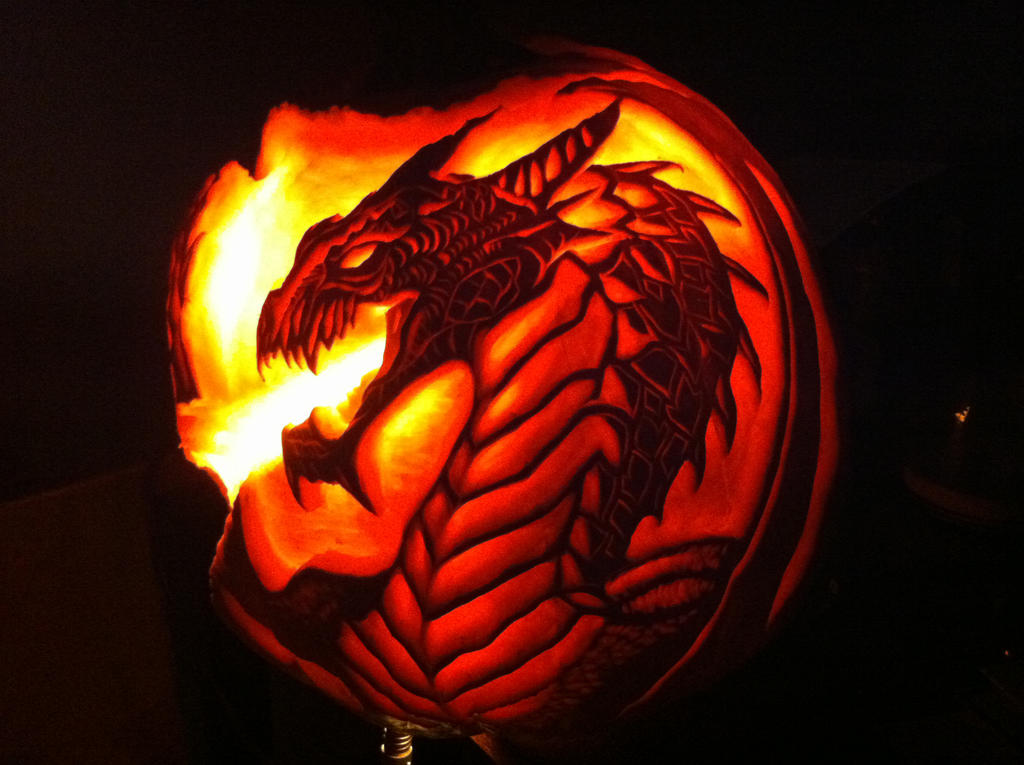 Dragon Pumpkin Carving