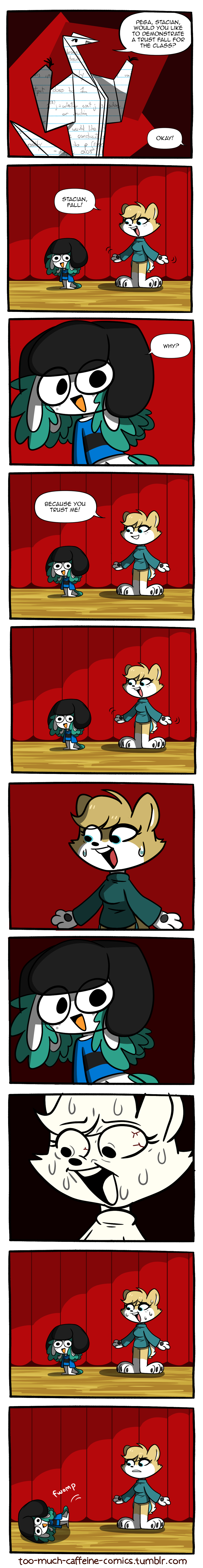 Trust Fall by NathanButlerArt