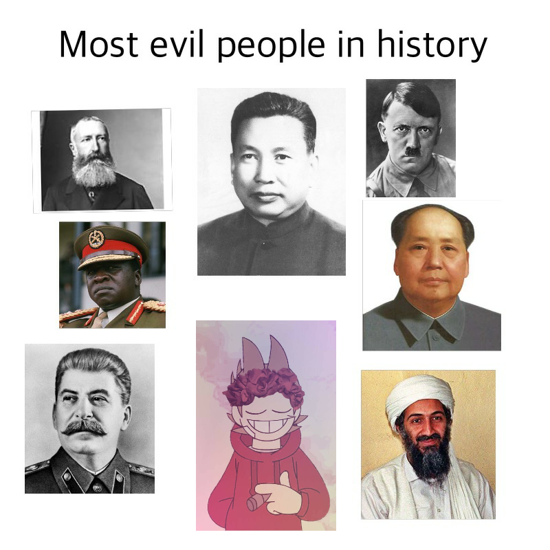 Evil People Examples Most Evil peoples in history by amyCucumber on DeviantArt