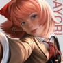 SAYORI from Doki Doki Literature Club FANART