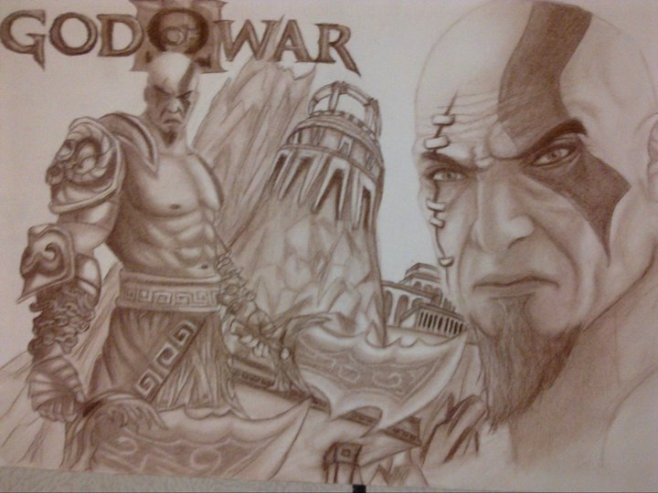 KRATOS GOD OF WAR !!!! by H3cT0r-Dibujos on DeviantArt