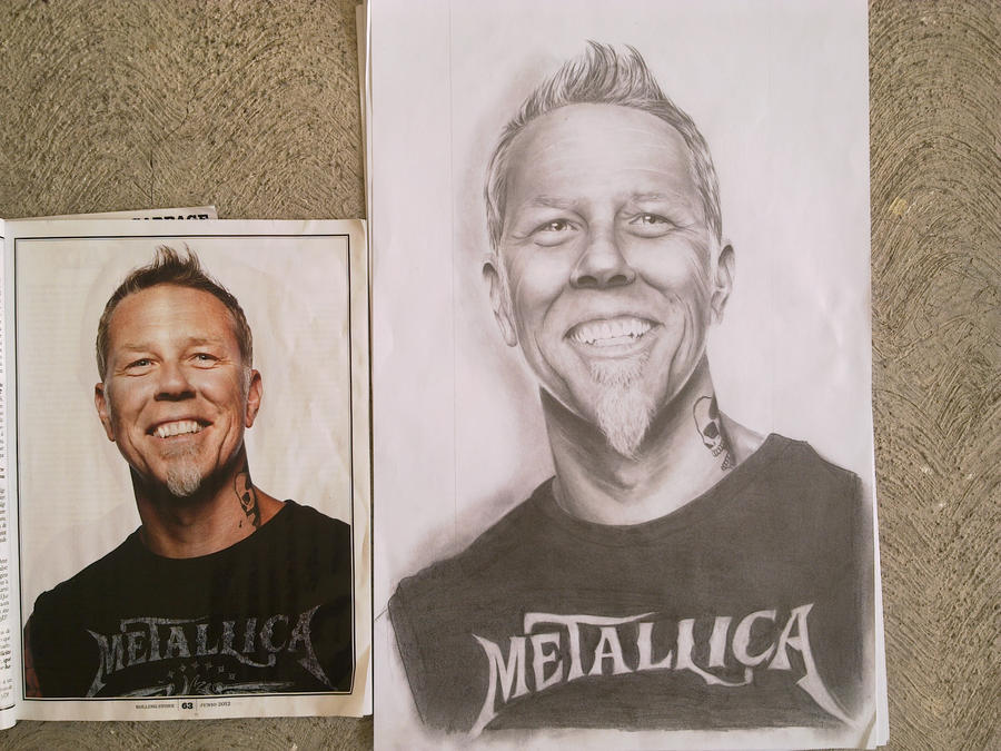 RETRATO REALISTA: JAMES HETFIELD