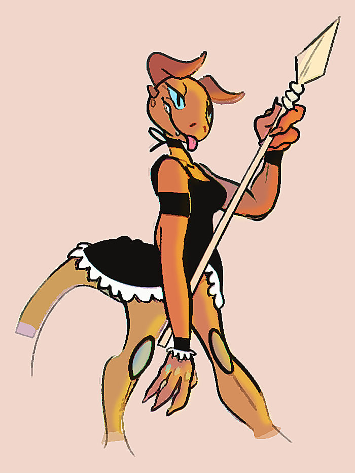 Lusty Argonian Maid by LowResDev on DeviantArt