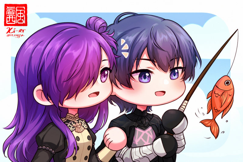 Byleth Fish rezzyfa, female shez (fire emblem), male byleth (fire emblem), fire ...