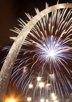 Fireworks Under the Arch